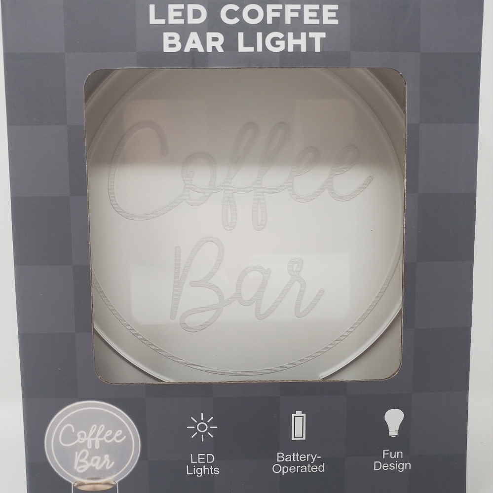 Coffee Bar Table Top Shop Neon Signs LED Light Wall Decor Cafe Restaurant OPEN
